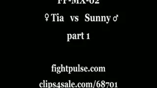 Tia vs Sunny - part 1 of 4 - medium quality