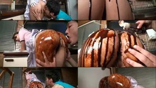 Licking Choco Sauce Off the Maid's Ass! Part 2 (Faster Download)