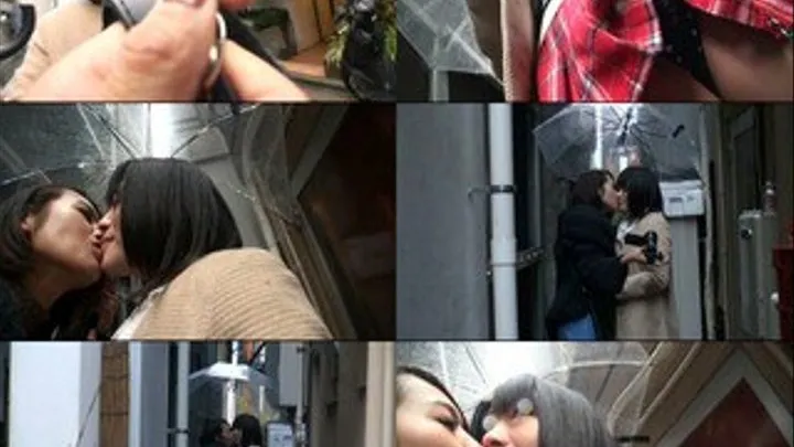 Naughty Lesbians Making Out in the Rain! (Faster Download)