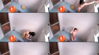 Naked Woman in the Shower!