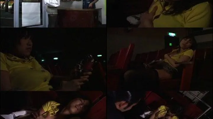 Moviegoer Amuses Herself in the Cinema! - Full version