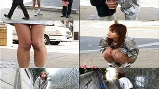 Uncontrollable Bladder Catches Up to Her on the Street!