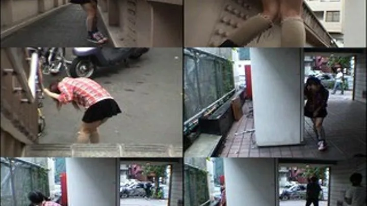 Hiding Her Desperation While Lurking on the Street!