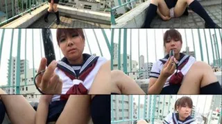 Schoolgirl Skips Class, Masturbates on Rooftop With Boyfriend! - Part 1 - LIA-411 (Faster Download)