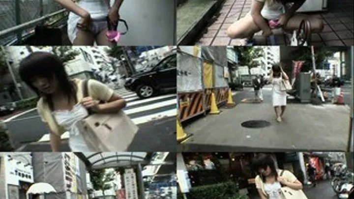 Woman Wets Herself Walking Around the Streets! - Part 1 - RRR-002 (Faster Download)