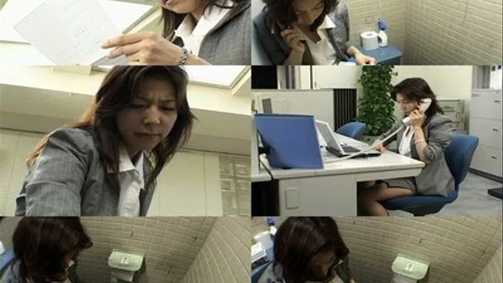 Stressed Office Lady Masturbates and Makes a Huge Mess in Bathroom! - Full version - RRR-001