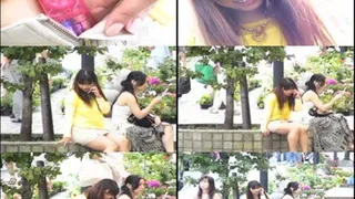 Sweetheart Who Lost Bet Walks Around Park with Vibrator in Pussy! - Part 2 - DMK-009