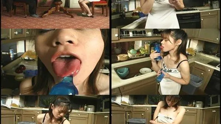 Desperate Wife Fucks Herself in the Kitchen! - Part 1