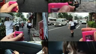 In Exchange for Cash, Sweetheart Wears School Uniform and Teased with Wireless Vibrator in Public! - Part 2 - DGS-018