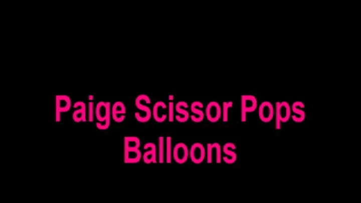 Paige Scissor Pops Balloons