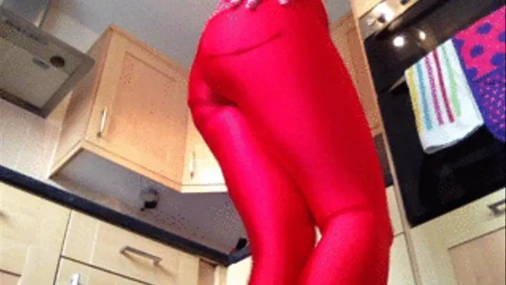 my sexy red yoga pants