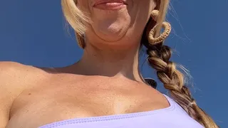 Huge nipples outside for nipples addict