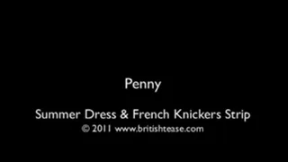 SUMMER DRESS & FRENCH KNICKERS STRIPTEASE