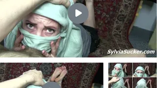 Sucker Servant, Show Your Soles! Sloppy Burqa-Hijab Face Fucking Blow Jobs! POV Sylvia Chrystall