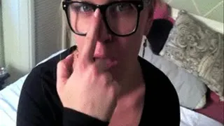 Cum all over my nerd glasses!