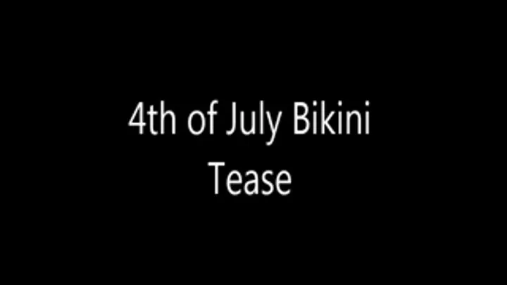 BBW 4th of July Bikini Tease