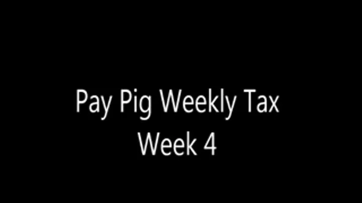 Pay Pig Weekly Tax Week 4