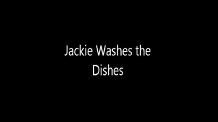 Jackie Washes Dishes Naked