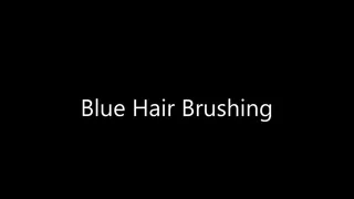 Blue Hair Brushing