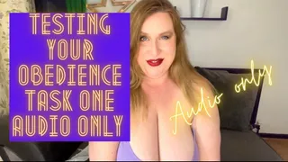 Testing Your Obedience Task One AUDIO ONLY