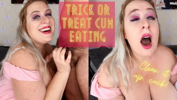 Trick or Treat Cum Eating