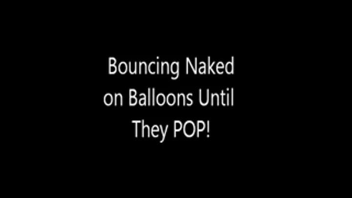 Bouncing on Balloons Until They POP!