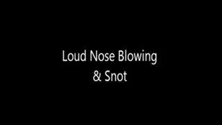 Loud Nose Blowing & Snot