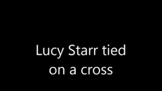 Lucy Starr tied to the cross