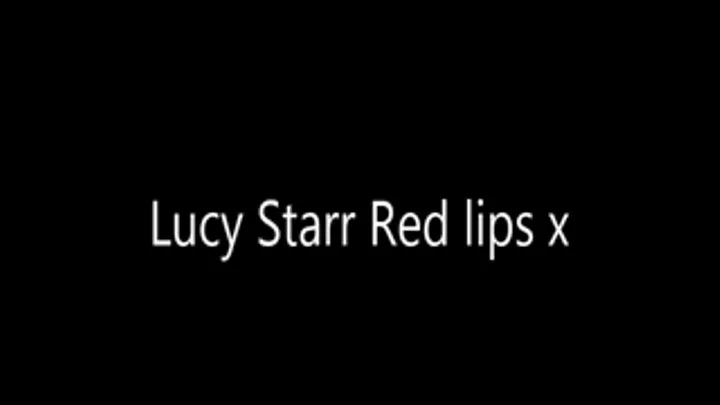 Lucy Starr red lips