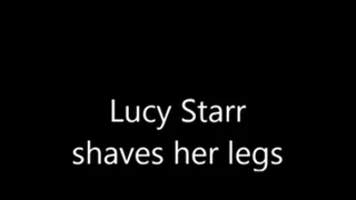 lucy starr shaving her legs