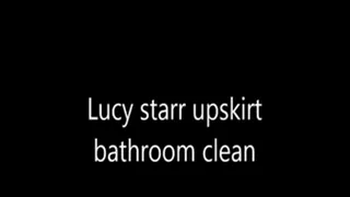 lucy starr upskirt sink cleaning