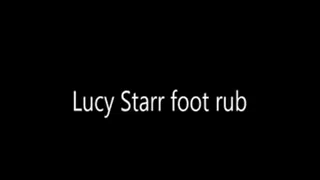 lucy starr foot rubbing