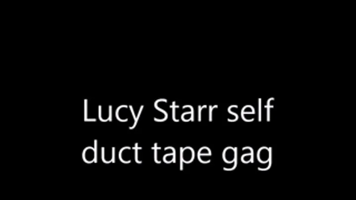 Lucy tar duct tape gag