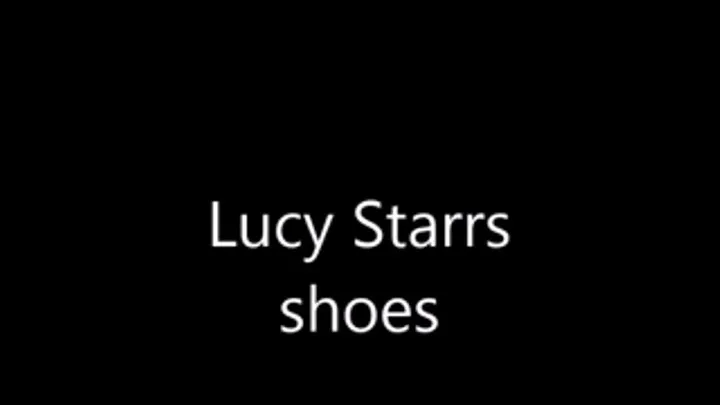 Lucy Starr shows of her shoes