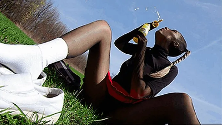 SCHOOLGIRL WITH BUBBLE BLOWER