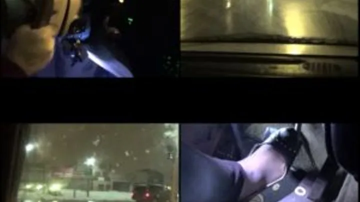 A Snowy Night Drive!