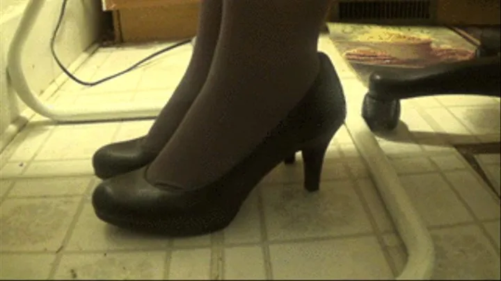 Black Heels, Grey Hose