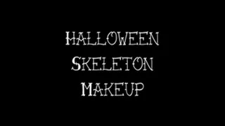 Halloween Skeleton Makeup