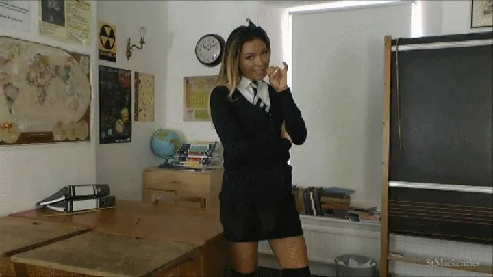 Pretty School Girl Natalia Teases Your Tiny Pierced Chastised Cock