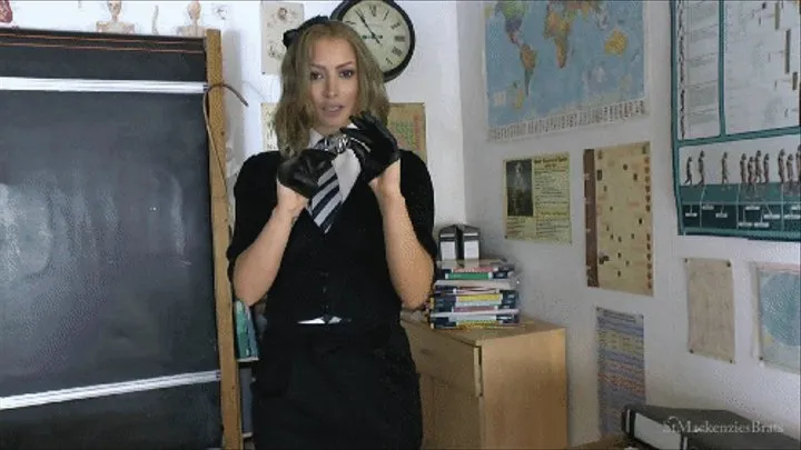 Pretty School Girl Kelli Catches You Perving on Her & Locks you in Chastity