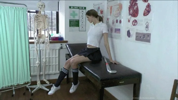 Geeky School Girl Melissa Strips Off Her Cute Sports Kit In Matrons Room