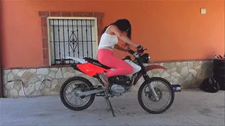 Revving Dirt Bike