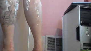 I love cum shots on my calves