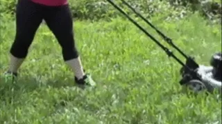 Cutting the grass