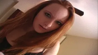 Sexy redhead babe in home video