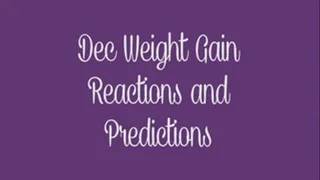 Dec Weigh-In Reactions & Predictions