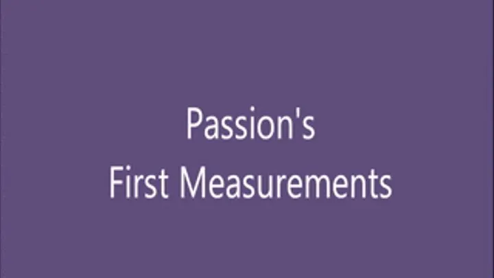 First Measurements