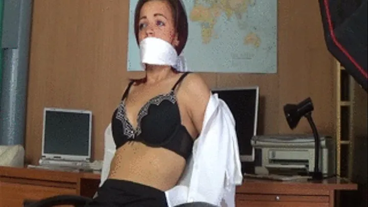 Struggling Gagged Secretary - Video