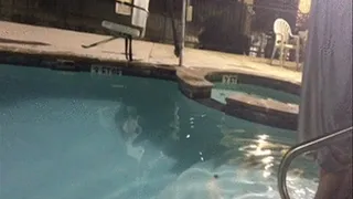 700 Pound Blob Floats, Jiggles, and Shows Off How Fat He Is In a Pool