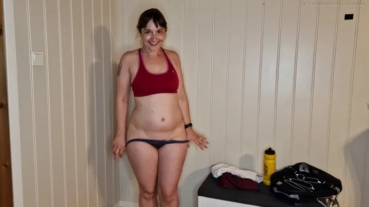 Gym Girl's Sweaty Panties (Smell, Taste & a HJ)